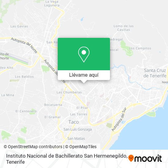 Mapa Instituto Nacional de Bachillerato San Hermenegildo