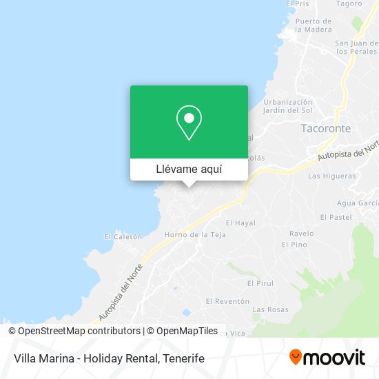 Mapa Villa Marina - Holiday Rental