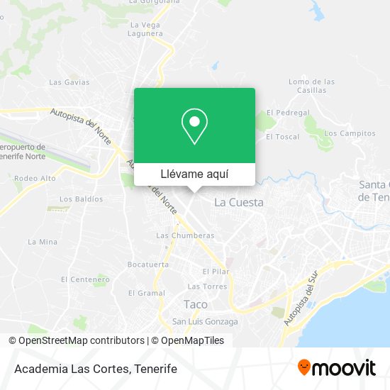 Mapa Academia Las Cortes
