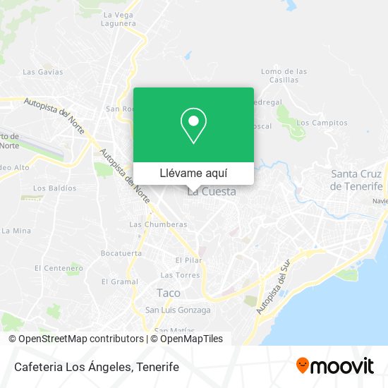 Mapa Cafeteria Los Ángeles