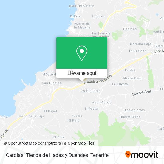 Mapa Carola's: Tienda de Hadas y Duendes