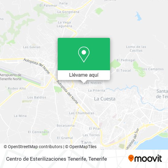 Mapa Centro de Esterilizaciones Tenerife