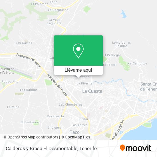 Mapa Calderos y Brasa El Desmontable
