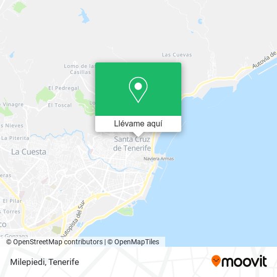 Mapa Milepiedi
