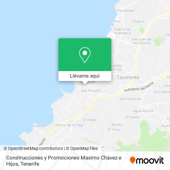 Mapa Construcciones y Promociones Maximo Chávez e Hijos