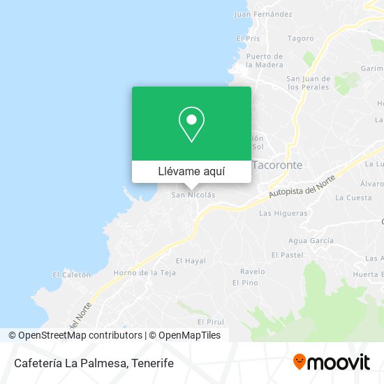 Mapa Cafetería La Palmesa