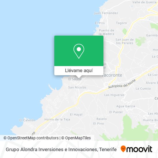 Mapa Grupo Alondra Inversiones e Innovaciones