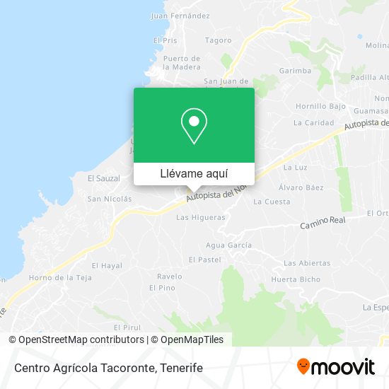 Mapa Centro Agrícola Tacoronte
