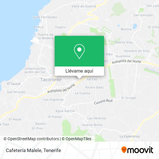 Mapa Cafetería Malele