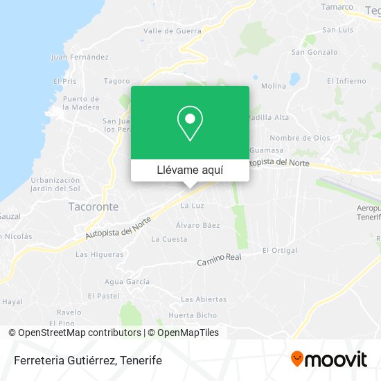 Mapa Ferreteria Gutiérrez