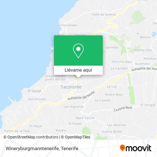 Mapa Wineryburgmanntenerife