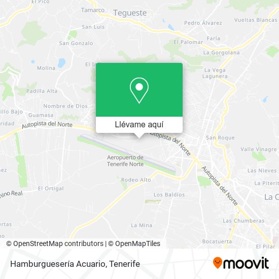 Mapa Hamburguesería Acuario