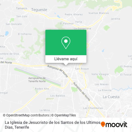 Mapa La Iglesia de Jesucristo de los Santos de los Ultimos Días