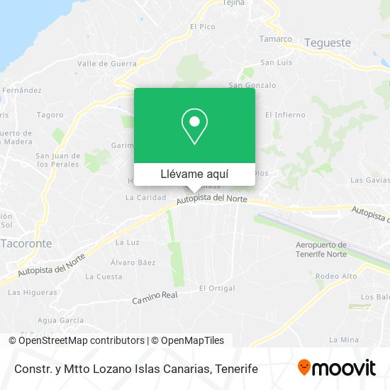Mapa Constr. y Mtto Lozano Islas Canarias
