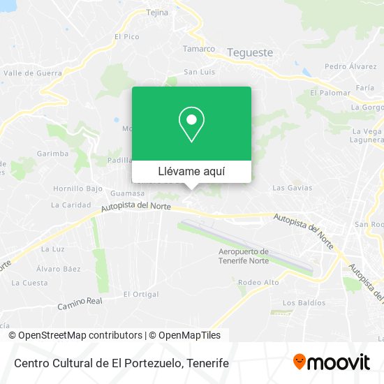 Mapa Centro Cultural de El Portezuelo