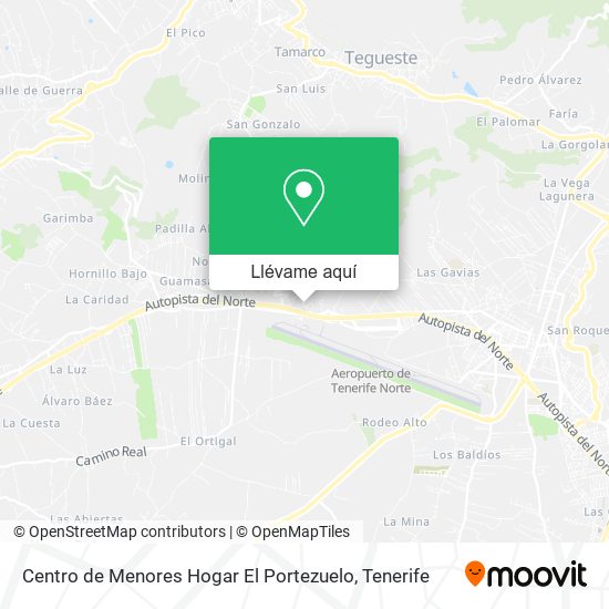 Mapa Centro de Menores Hogar El Portezuelo