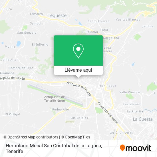 Mapa Herbolario Menal San Cristóbal de la Laguna