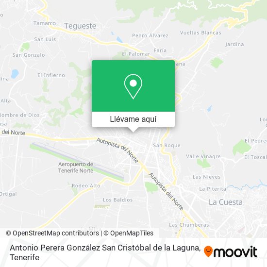 Mapa Antonio Perera González San Cristóbal de la Laguna