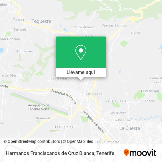 Mapa Hermanos Franciscanos de Cruz Blanca