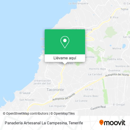 Mapa Panadería Artesanal La Campesina