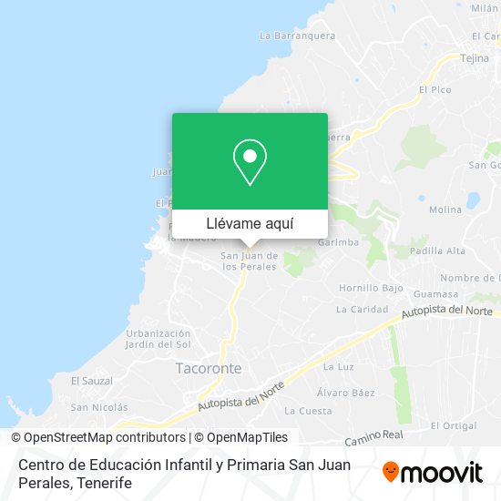 Mapa Centro de Educación Infantil y Primaria San Juan Perales