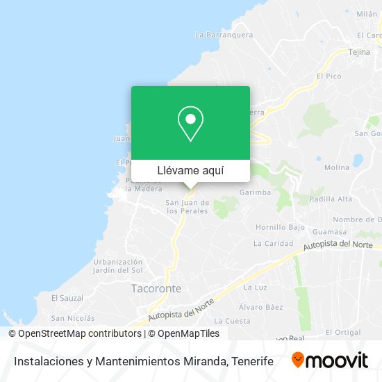 Mapa Instalaciones y Mantenimientos Miranda