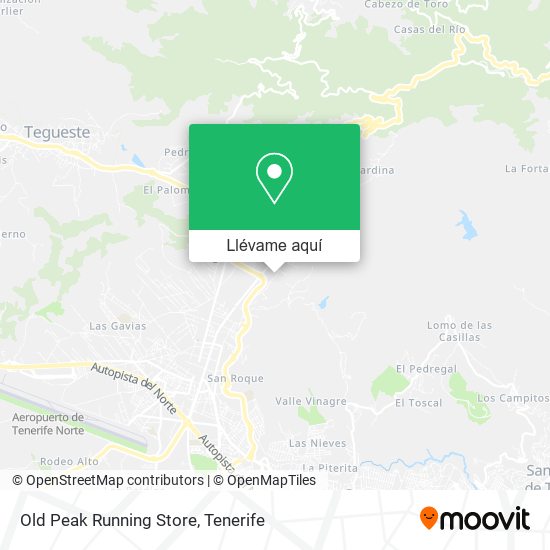 Mapa Old Peak Running Store