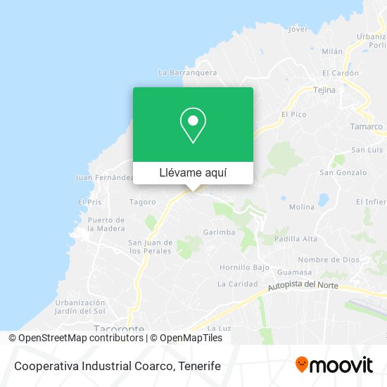 Mapa Cooperativa Industrial Coarco