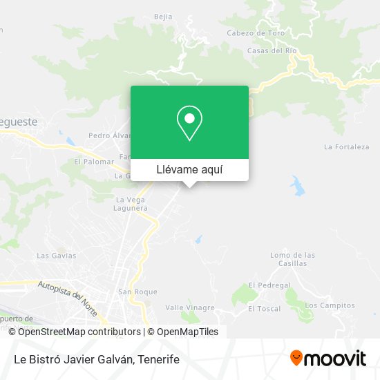 Mapa Le Bistró Javier Galván