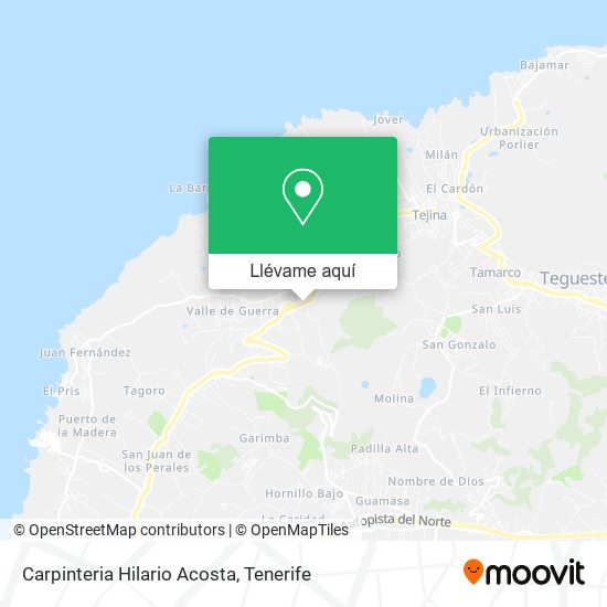 Mapa Carpinteria Hilario Acosta