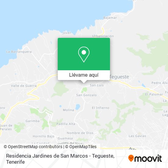 Mapa Residencia Jardines de San Marcos - Tegueste
