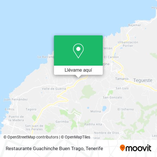 Mapa Restaurante Guachinche Buen Trago