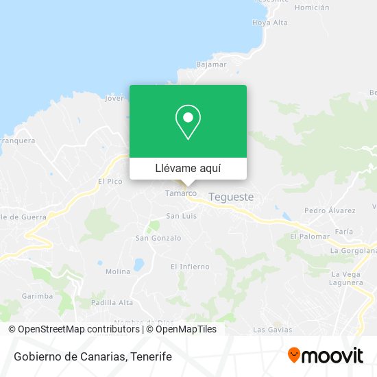 Mapa Gobierno de Canarias