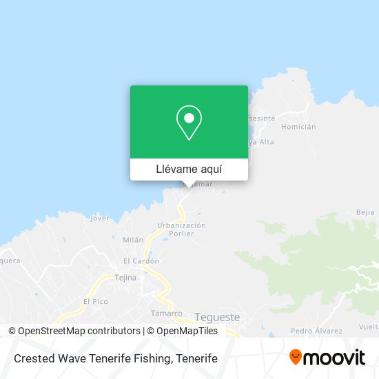Mapa Crested Wave Tenerife Fishing