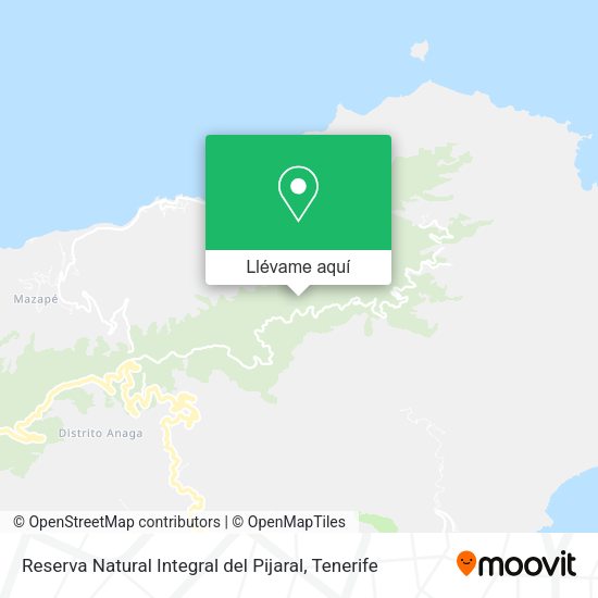 Mapa Reserva Natural Integral del Pijaral