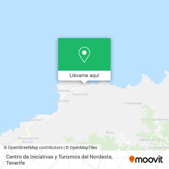 Mapa Centro de Iniciativas y Turismos del Nordeste