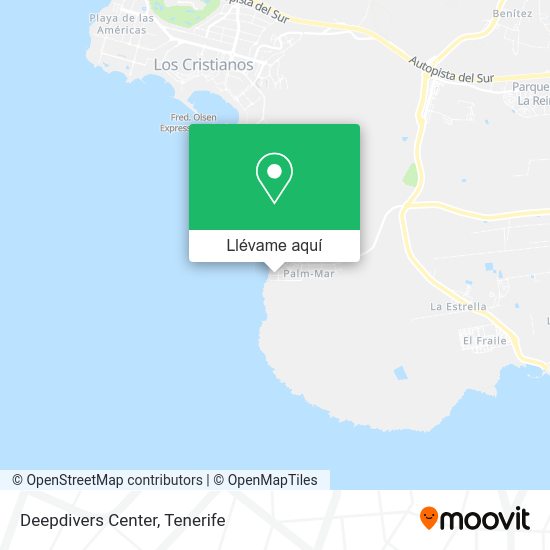 Mapa Deepdivers Center