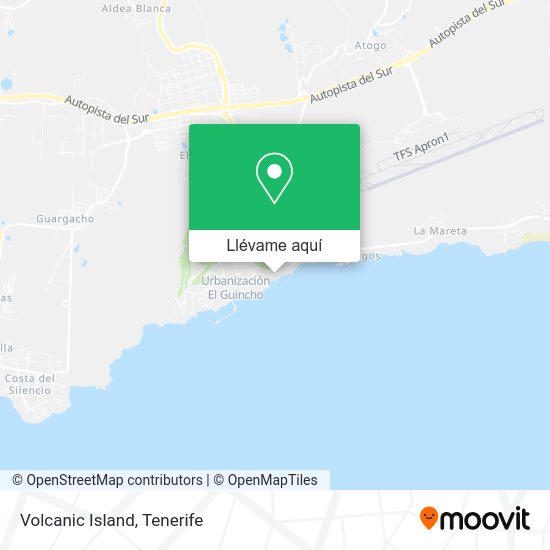 Mapa Volcanic Island