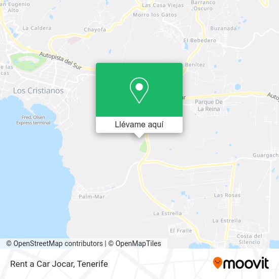 Mapa Rent a Car Jocar