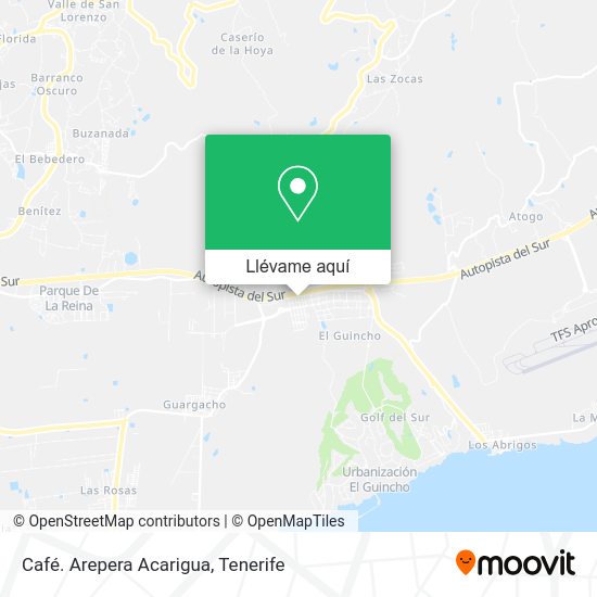 Mapa Café. Arepera Acarigua