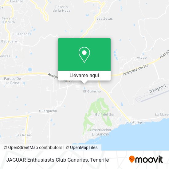Mapa JAGUAR Enthusiasts Club Canaries