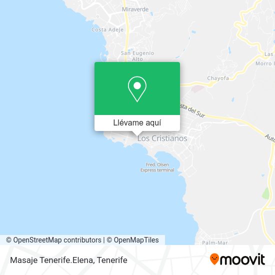 Mapa Masaje Tenerife.Elena
