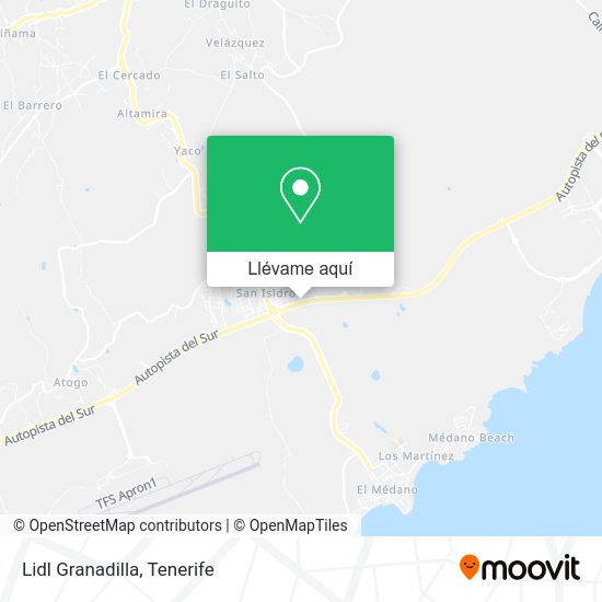 Mapa Lidl Granadilla