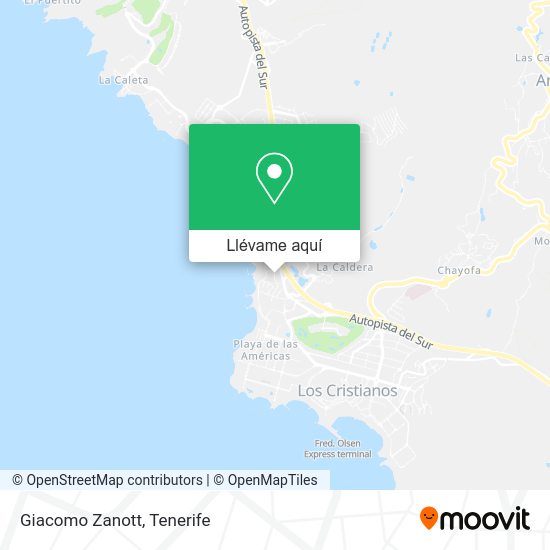 Mapa Giacomo Zanott