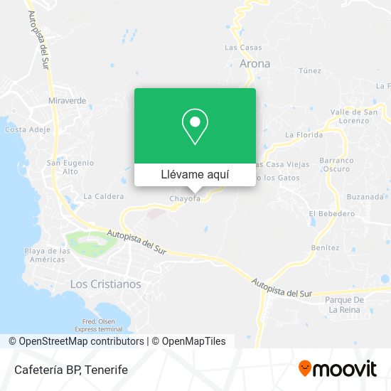 Mapa Cafetería BP