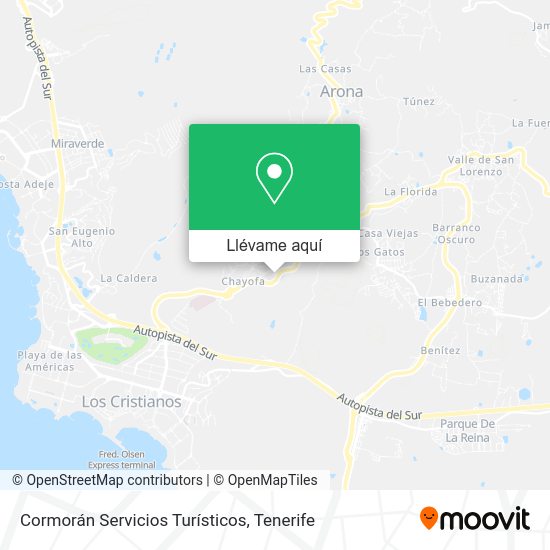 Mapa Cormorán Servicios Turísticos