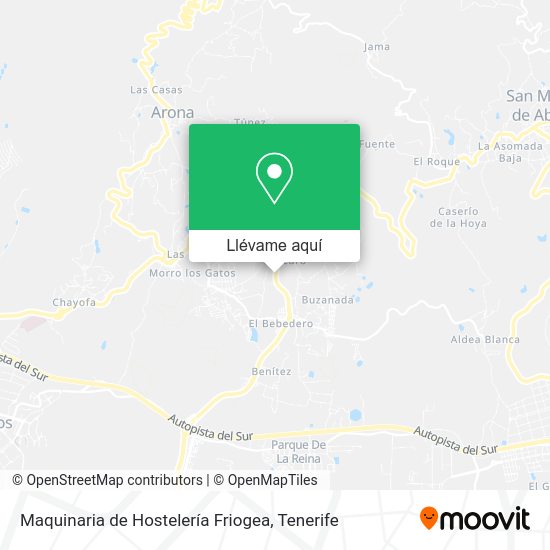 Mapa Maquinaria de Hostelería Friogea