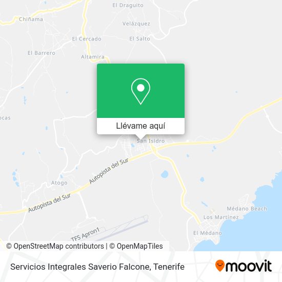 Mapa Servicios Integrales Saverio Falcone