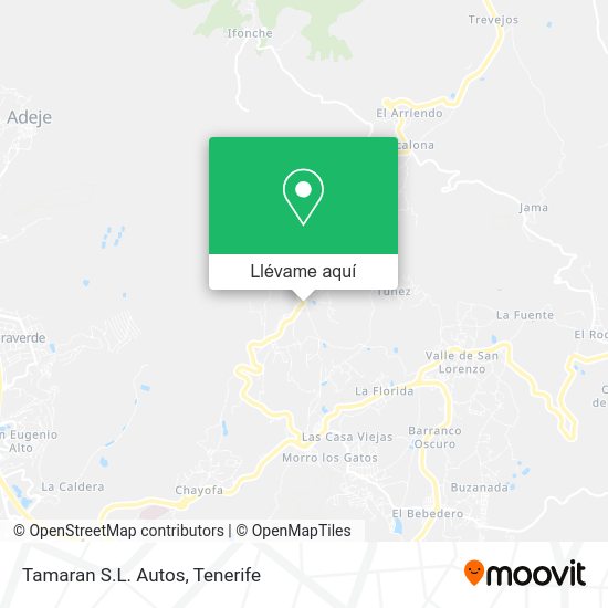 Mapa Tamaran S.L. Autos