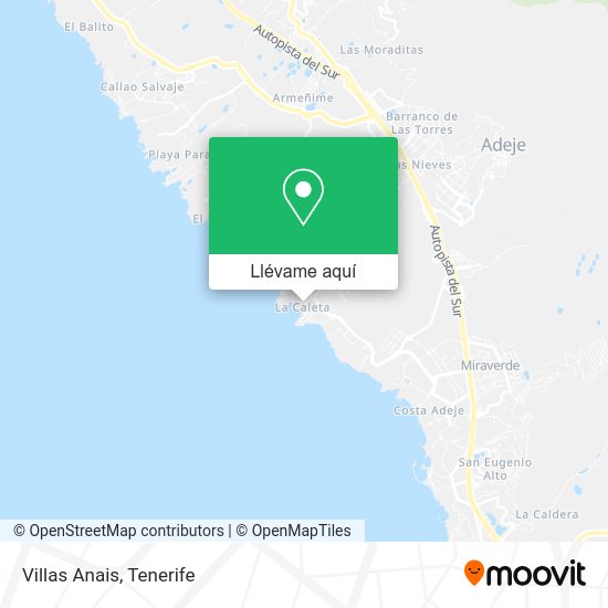 Mapa Villas Anais